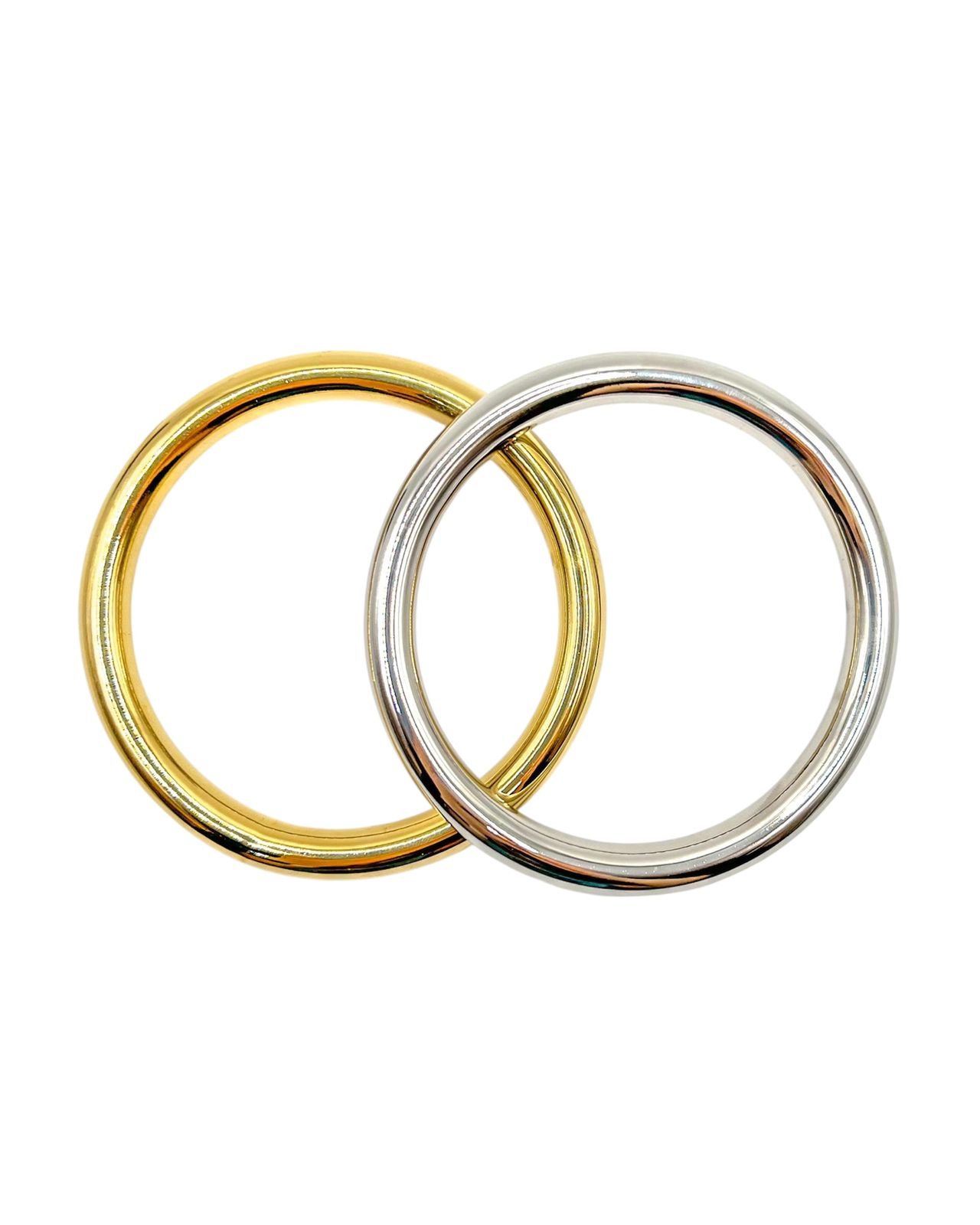 Brazalete Pulido en Acero Inoxidable Dorado o Plata