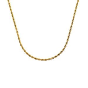 Collar Cadena Trenzada en Dorado