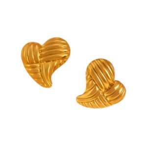 Aretes Knit Heart